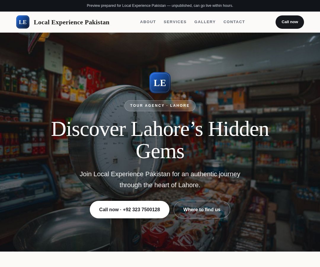 Local Experience Pakistan