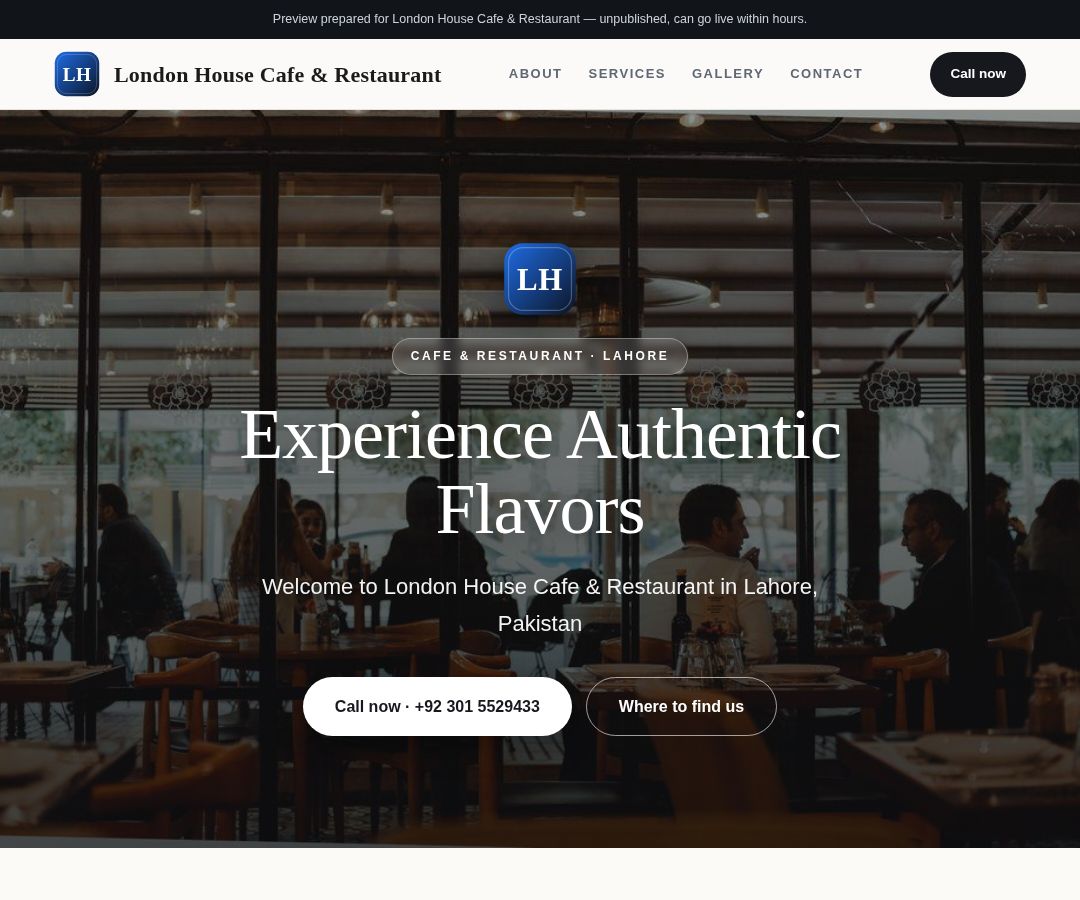London House Cafe & Restaurant