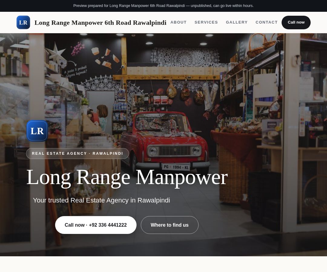 Long Range Manpower 6th Road Rawalpindi