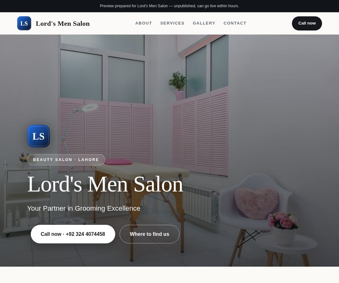 Lord's Men Salon