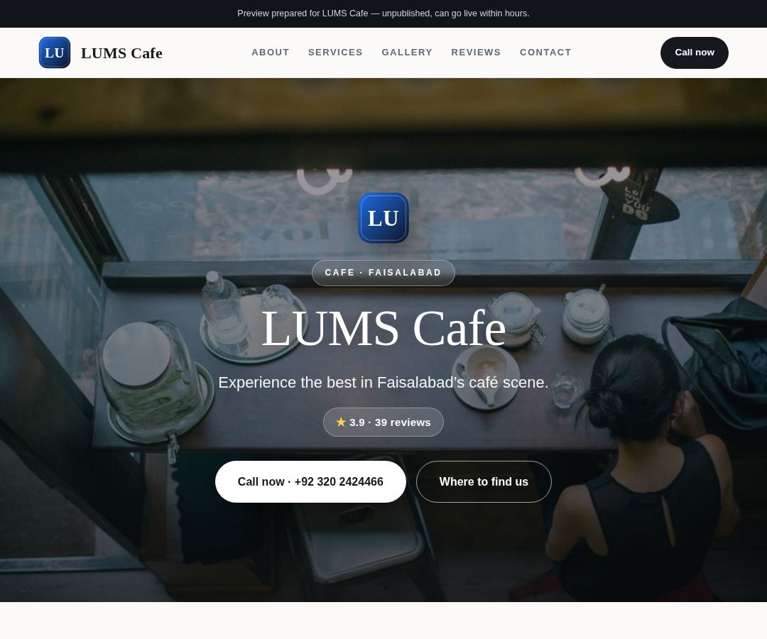 LUMS Cafe