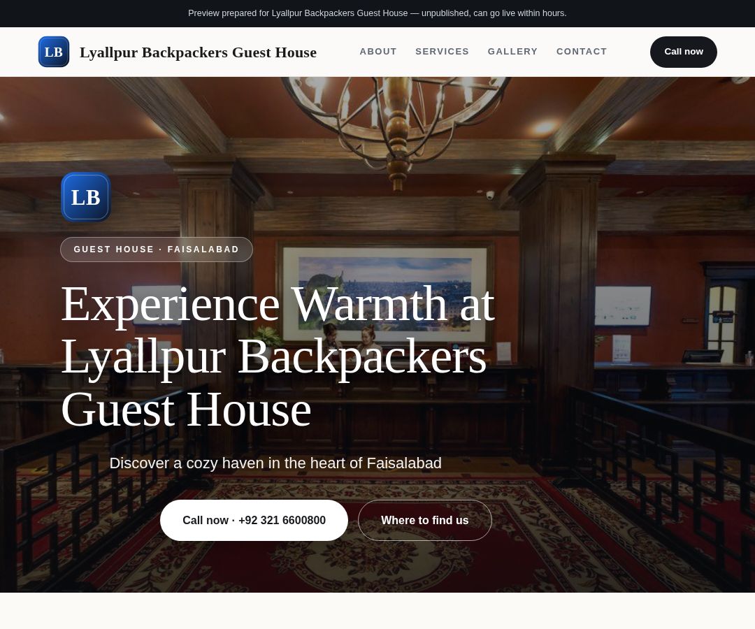 Lyallpur Backpackers Guest House
