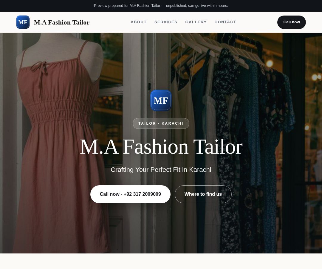 M.A Fashion Tailor