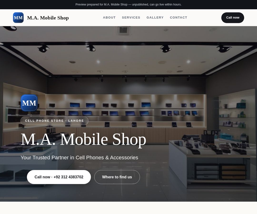 M.A. Mobile Shop