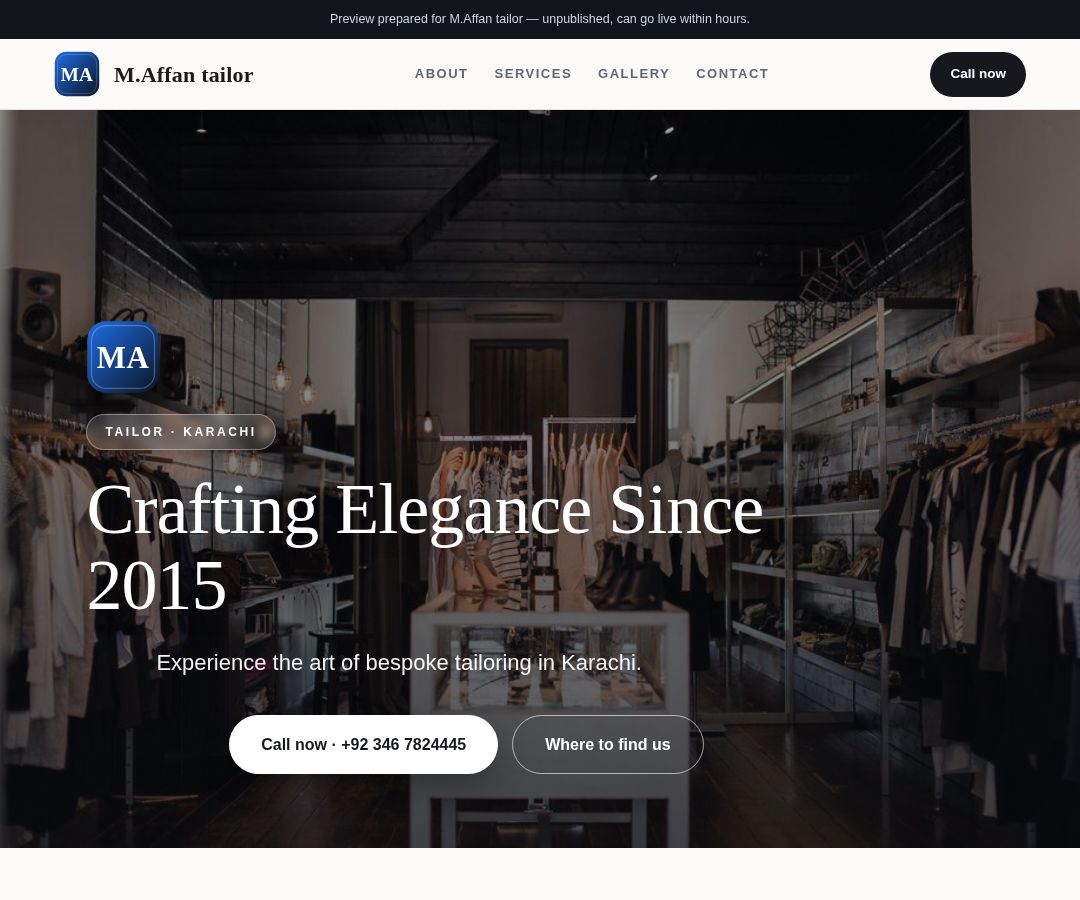 M.Affan tailor