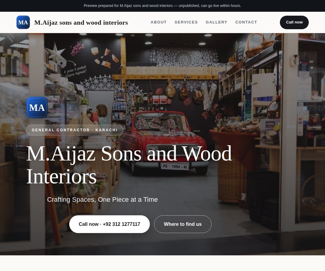M.Aijaz sons and wood interiors