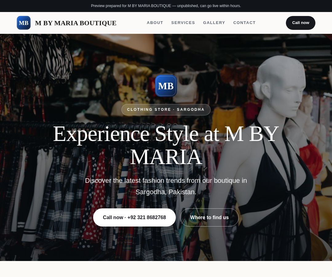 M BY MARIA BOUTIQUE