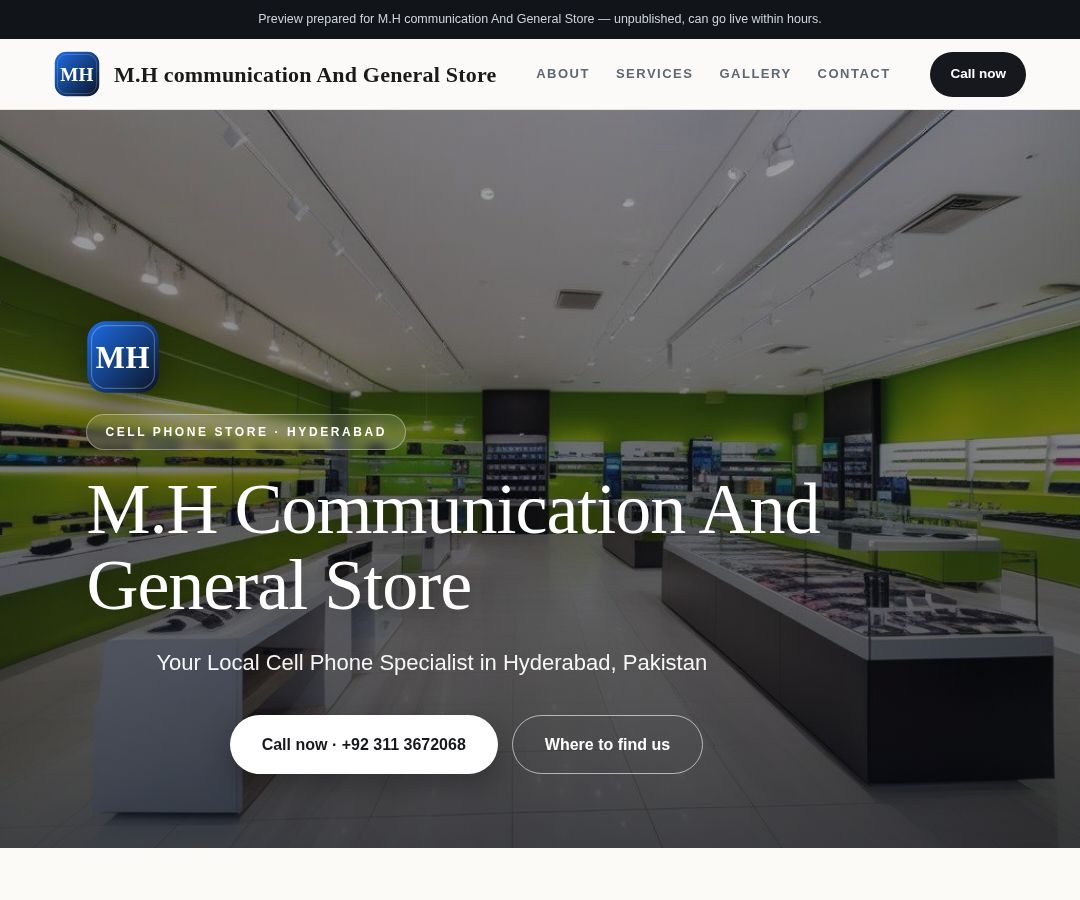 M.H communication And General Store