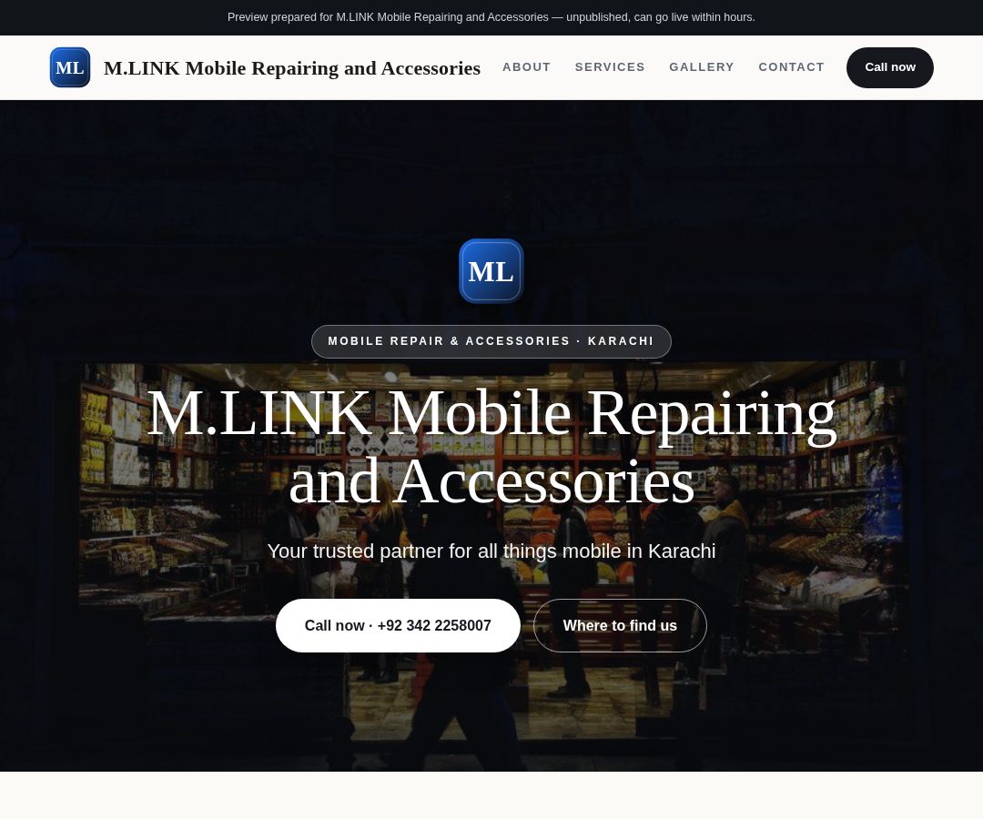 M.LINK Mobile Repairing and Accessories