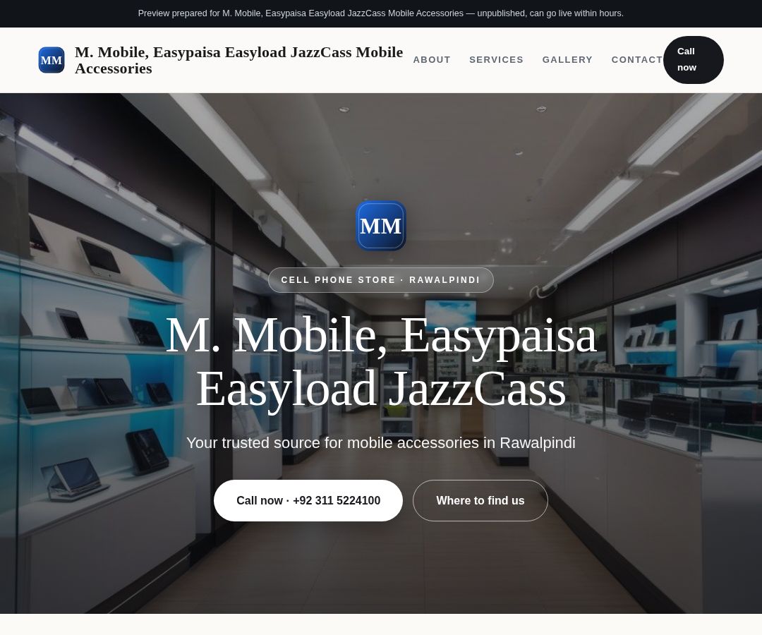 M. Mobile, Easypaisa Easyload JazzCass Mobile Accessories