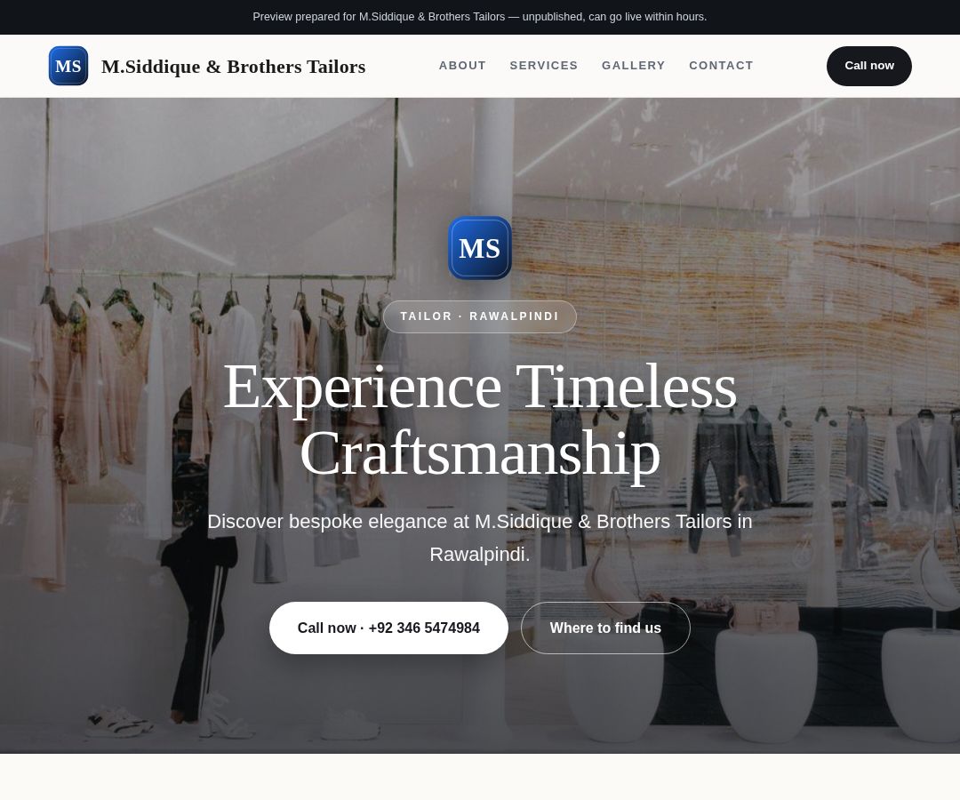M.Siddique & Brothers Tailors