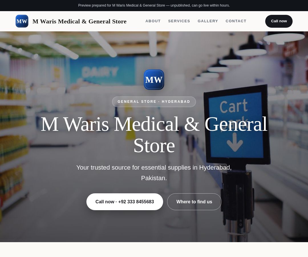 M Waris Medical & General Store