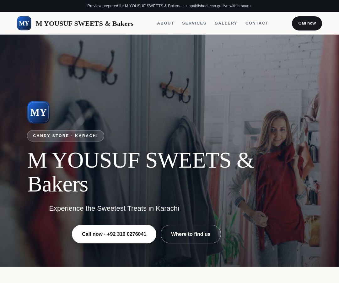 M YOUSUF SWEETS & Bakers