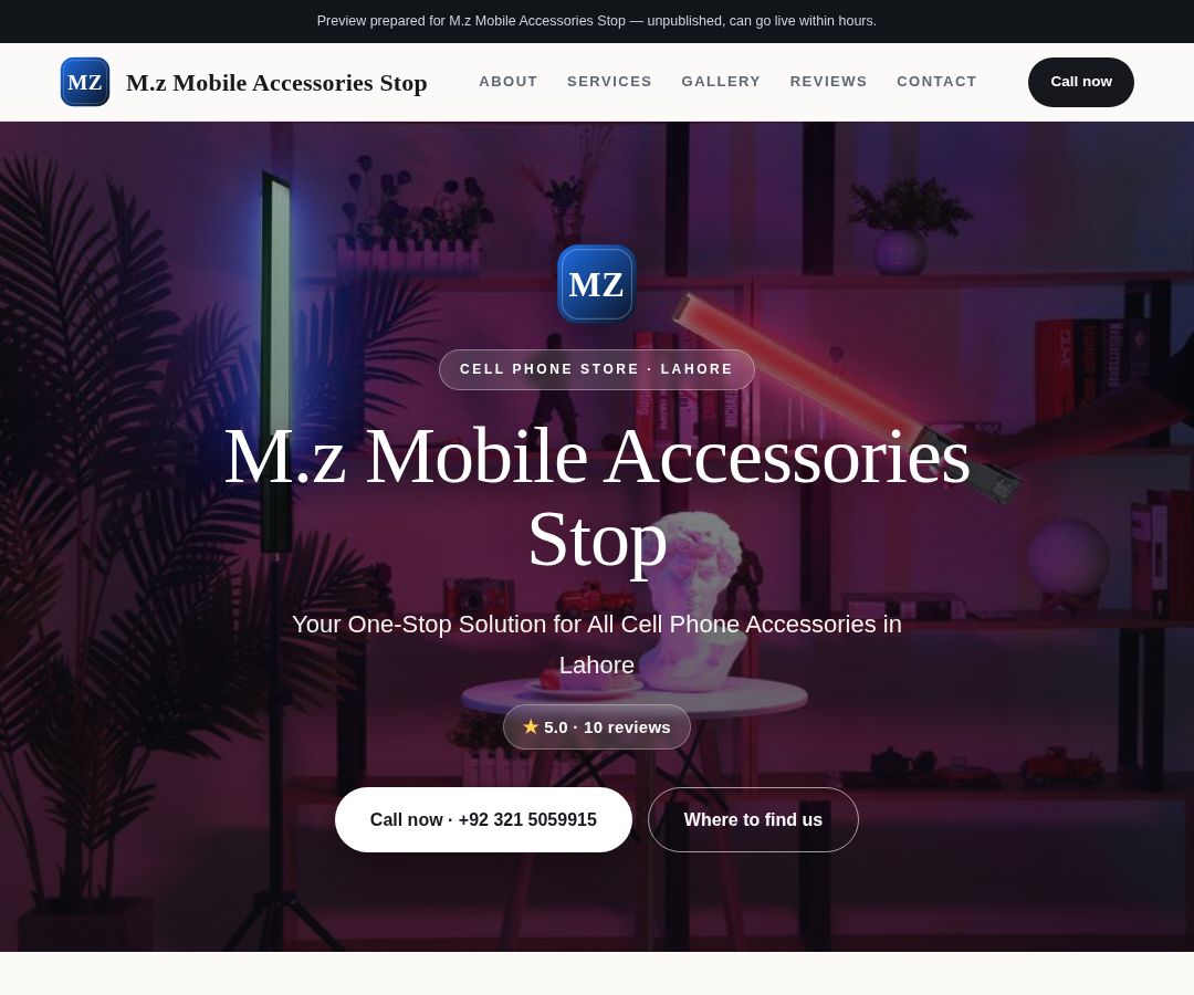 M.z Mobile Accessories Stop