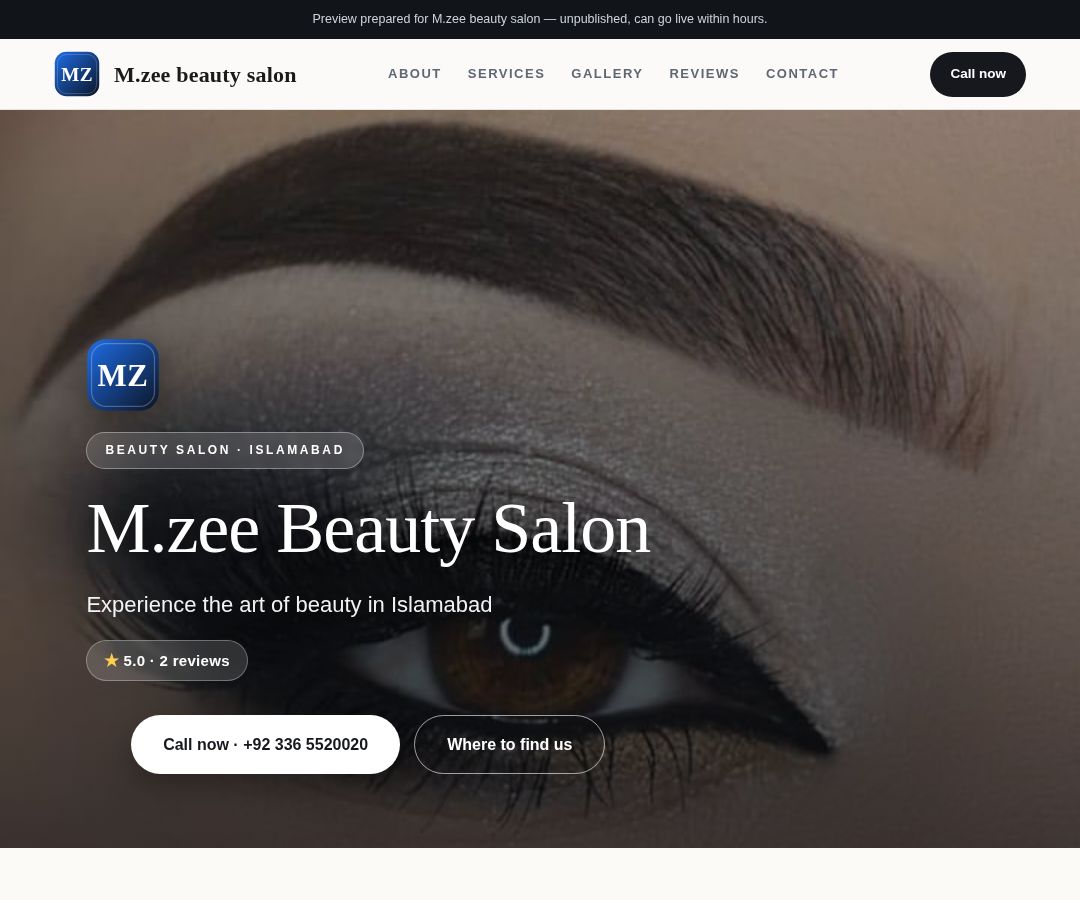 M.zee beauty salon