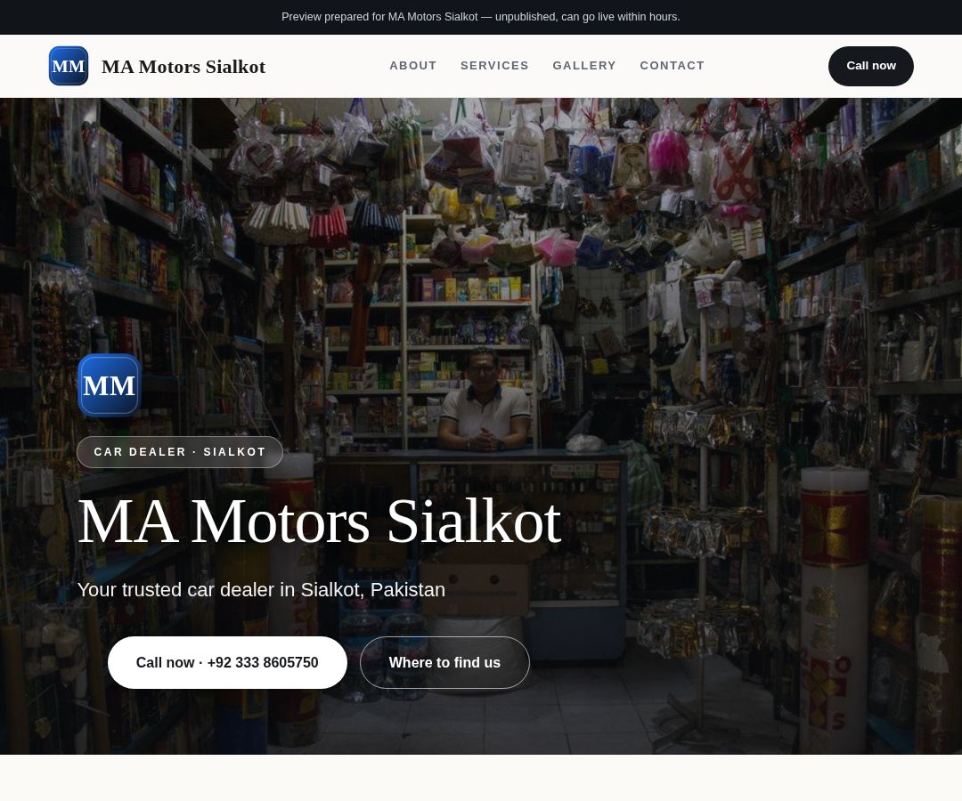 MA Motors Sialkot