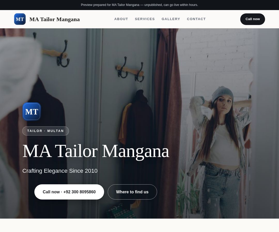 MA Tailor Mangana