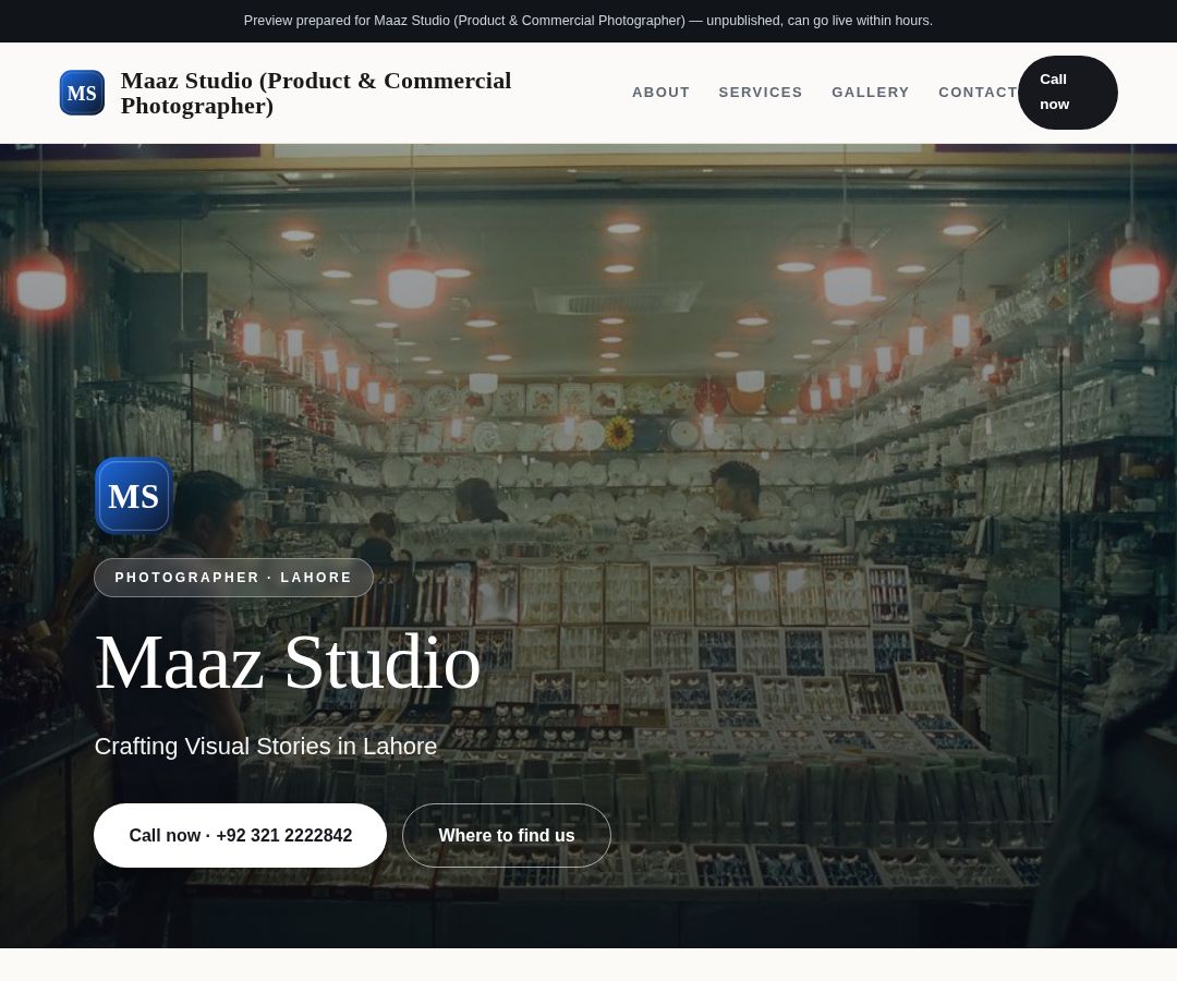 Maaz Studio (Product & Commercial Photographer)