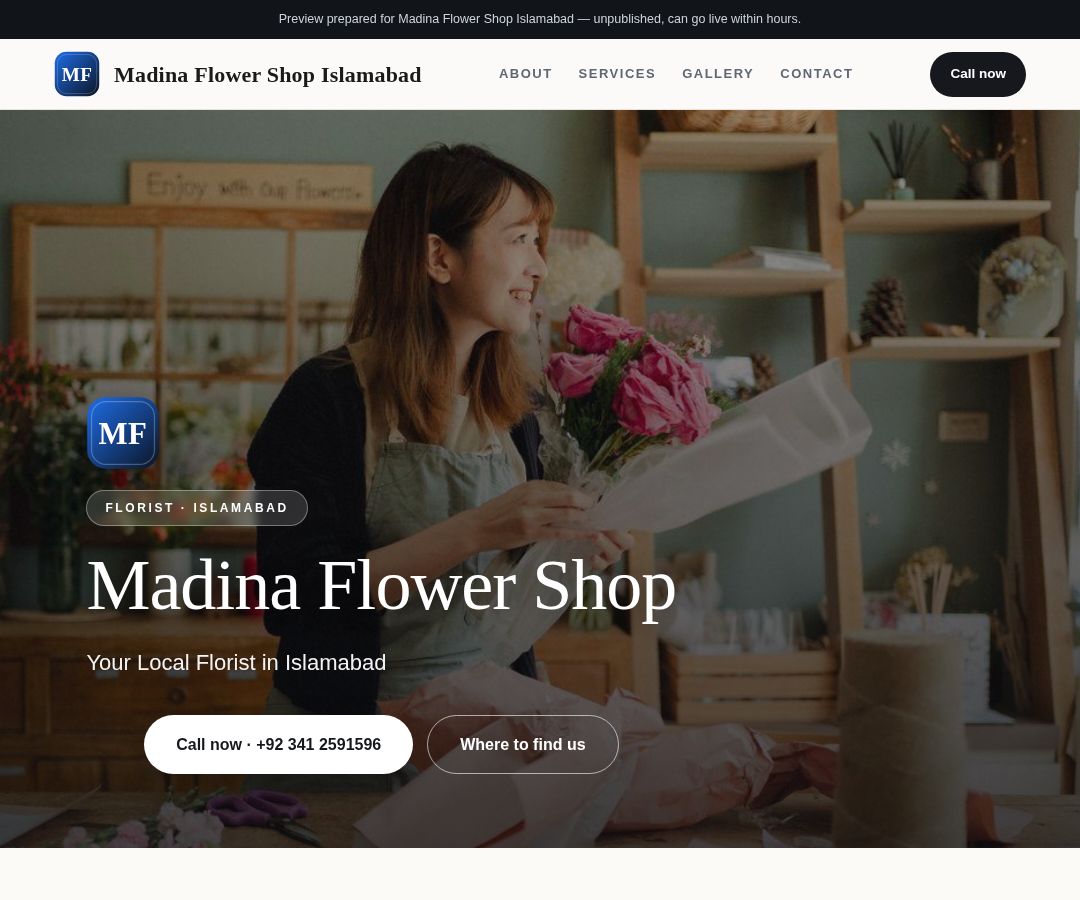 Madina Flower Shop Islamabad