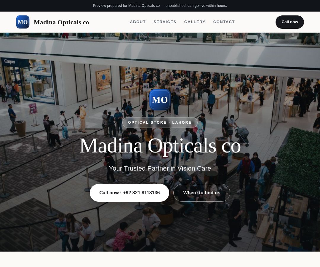 Madina Opticals co