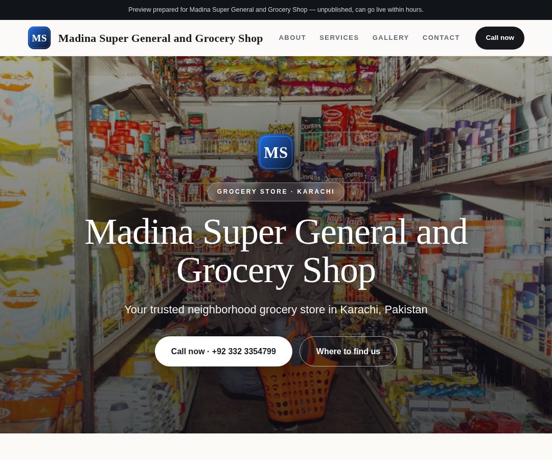 Madina Super General and Grocery Shop