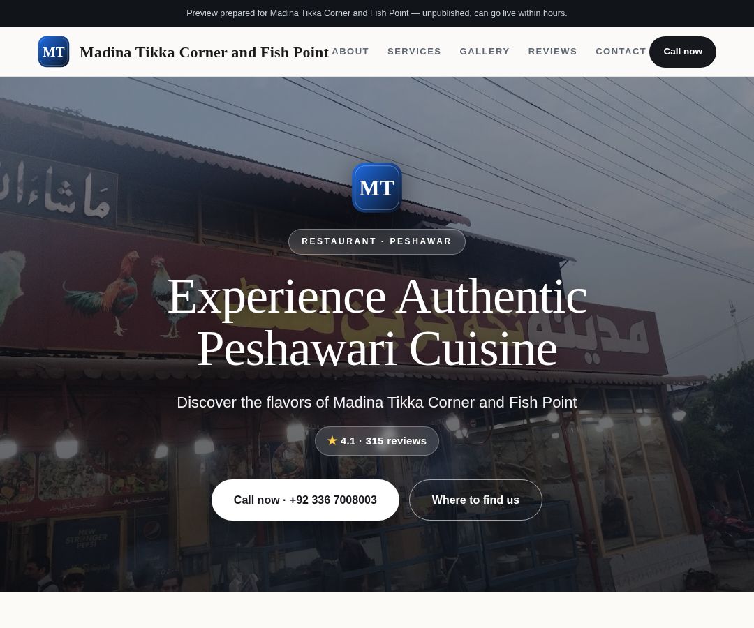 Madina Tikka Corner and Fish Point