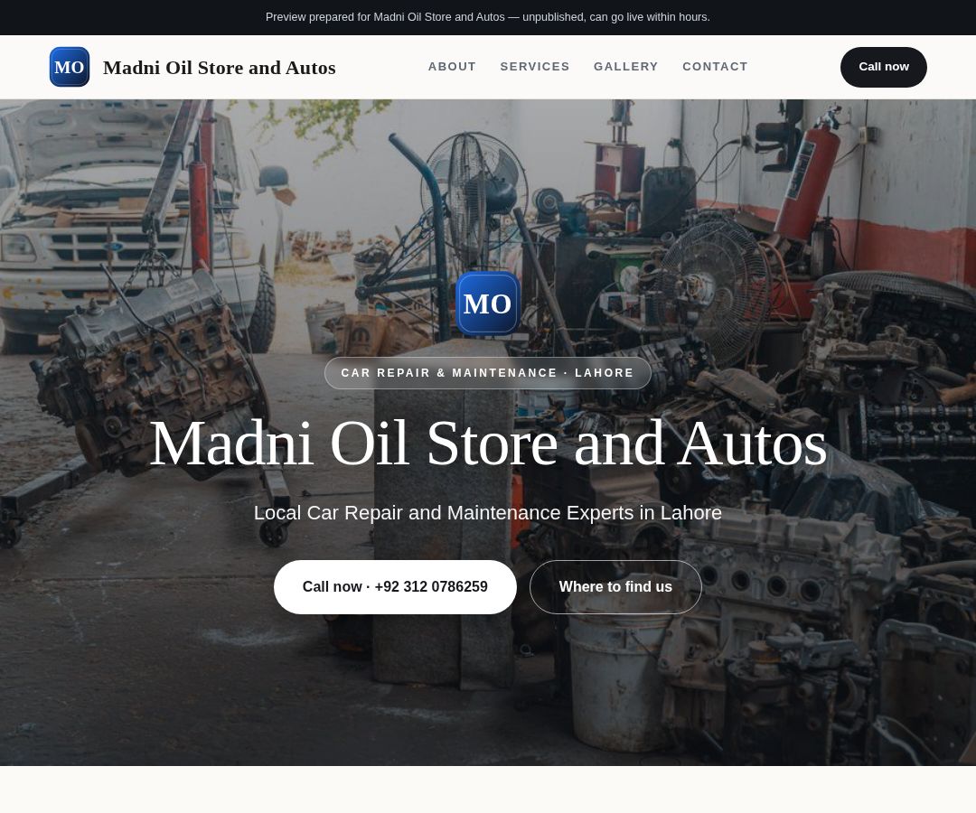 Madni Oil Store and Autos