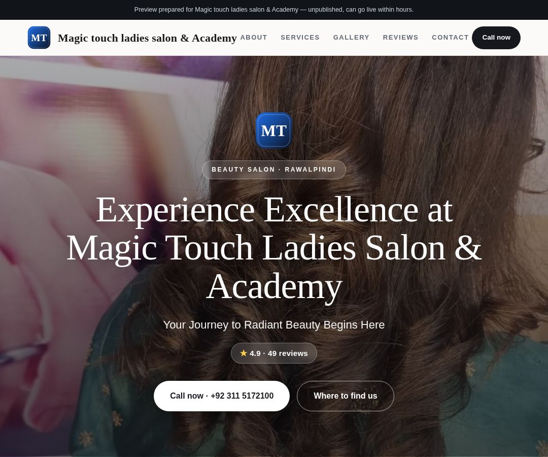 Magic touch ladies salon & Academy