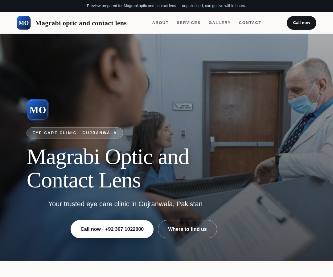 Magrabi optic and contact lens