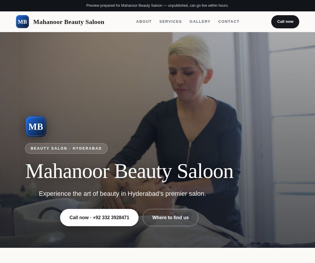 Mahanoor Beauty Saloon