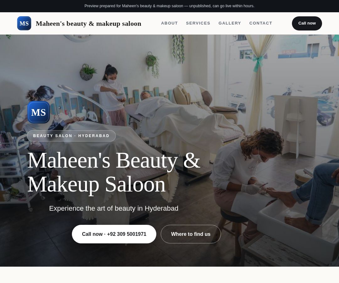 Maheen's beauty & makeup saloon