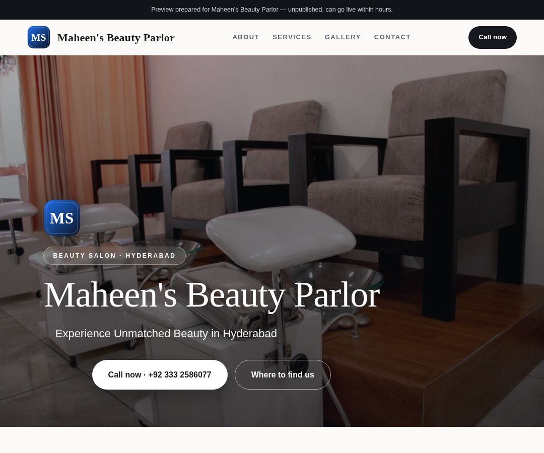 Maheen's Beauty Parlor
