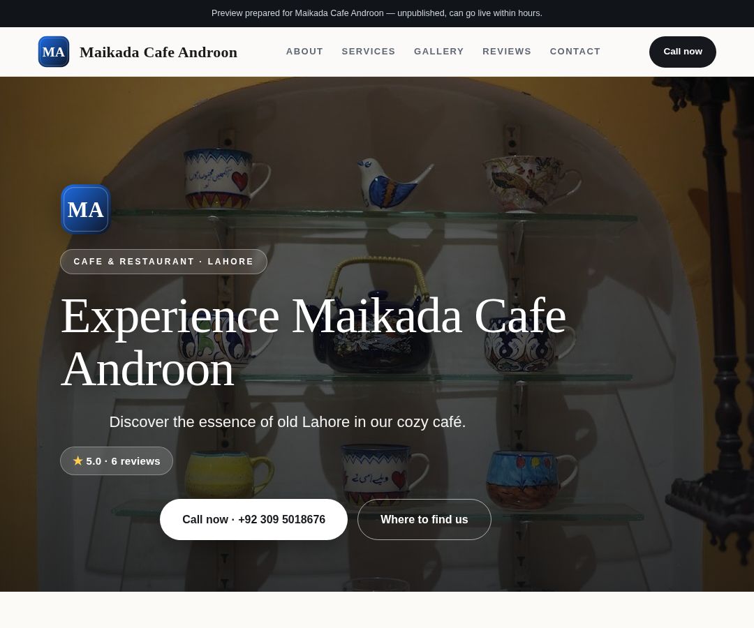 Maikada Cafe Androon
