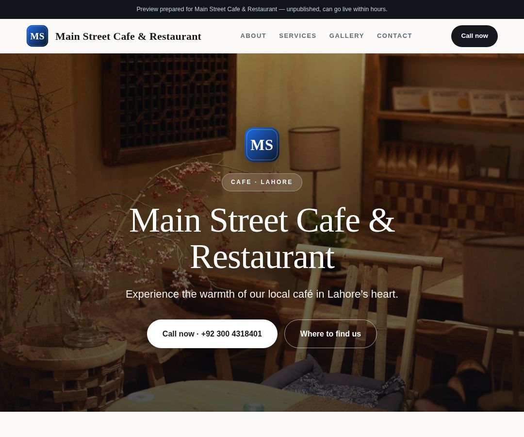Main Street Cafe & Restaurant