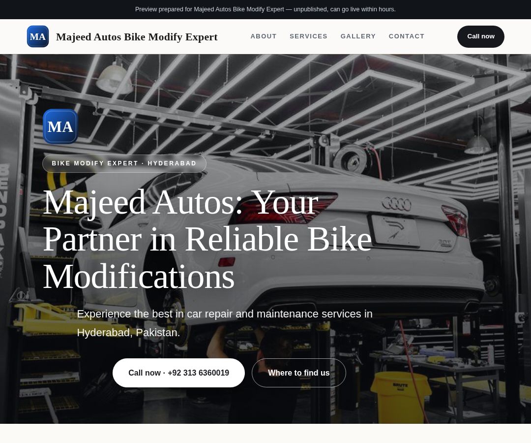 Majeed Autos Bike Modify Expert