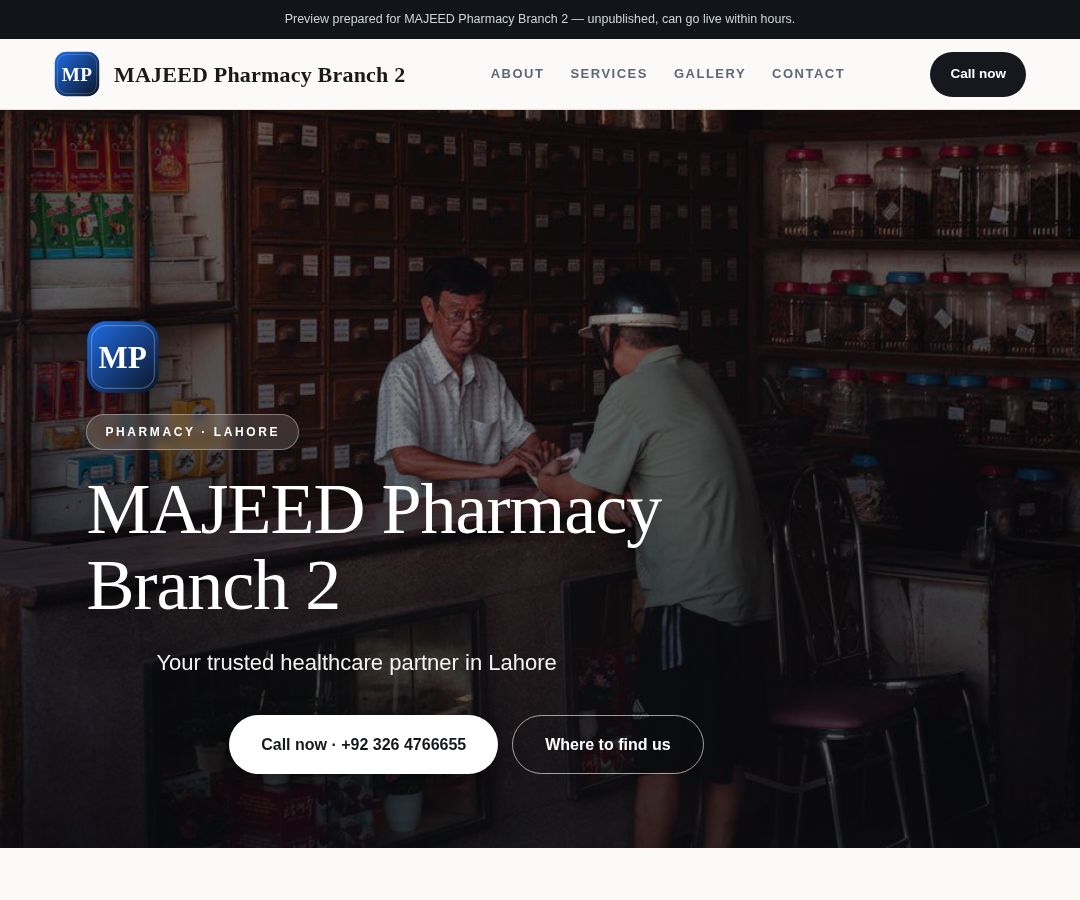 MAJEED Pharmacy Branch 2