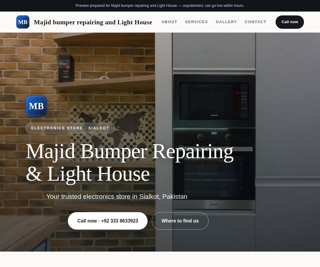Majid bumper repairing and Light House