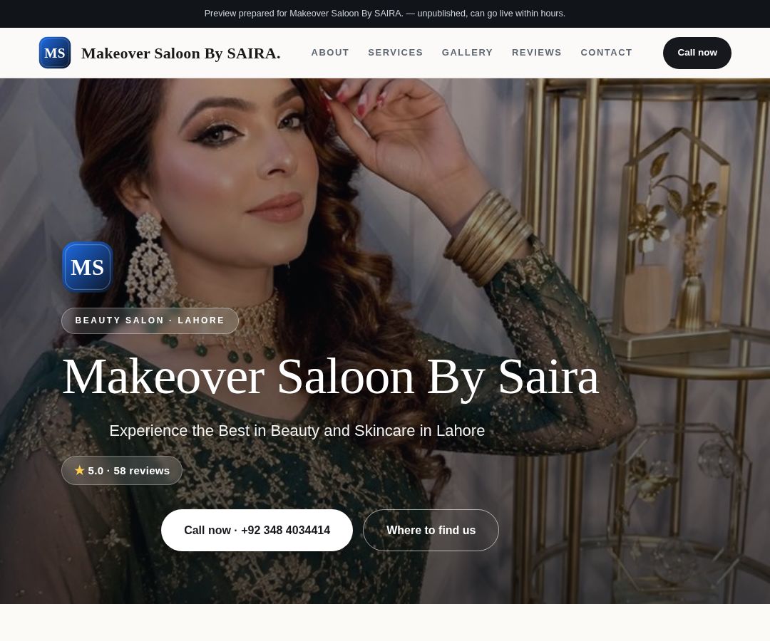 Makeover Saloon By SAIRA.
