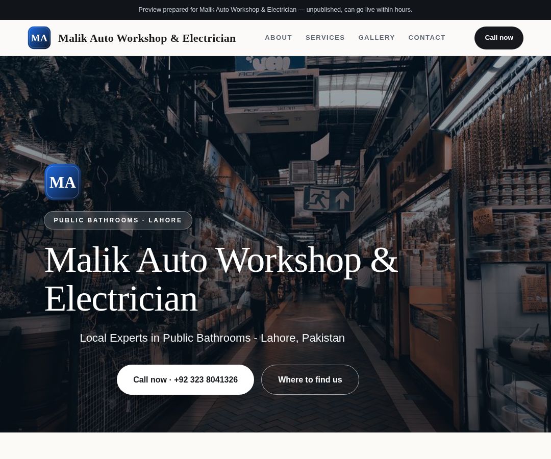 Malik Auto Workshop & Electrician