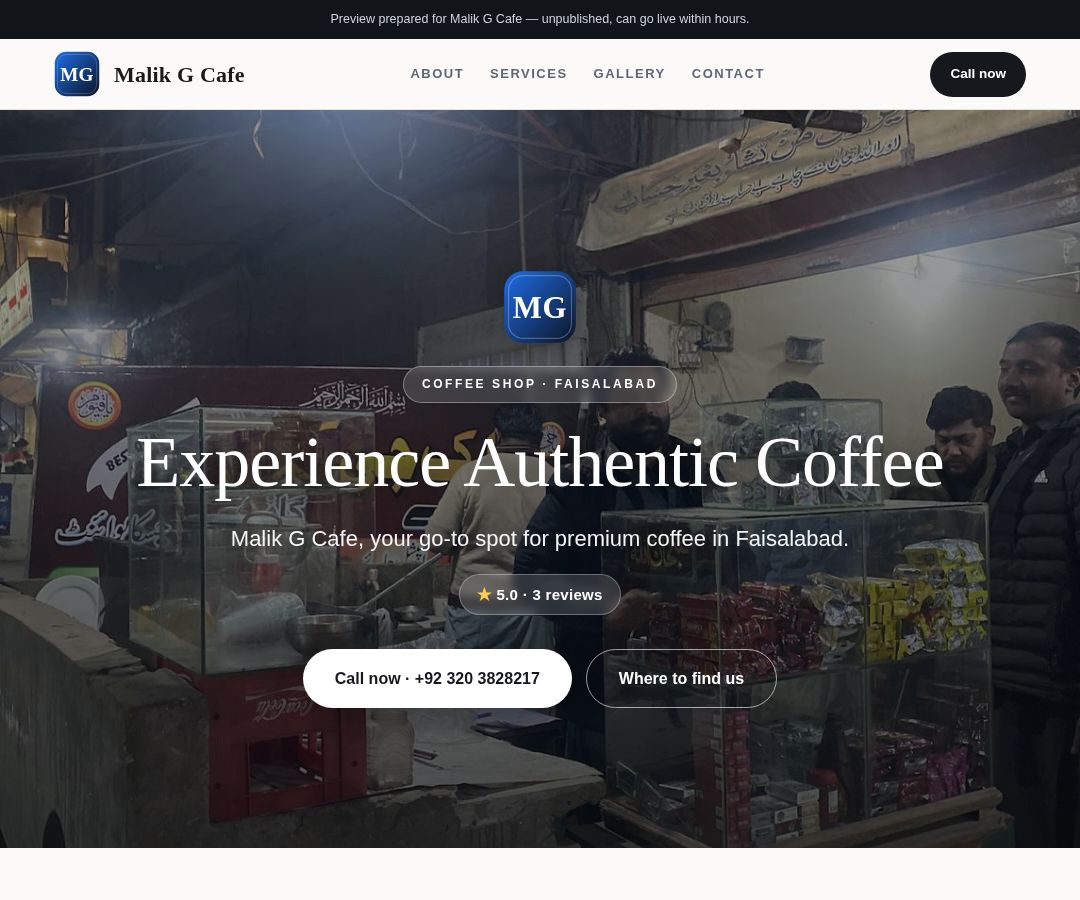 Malik G Cafe
