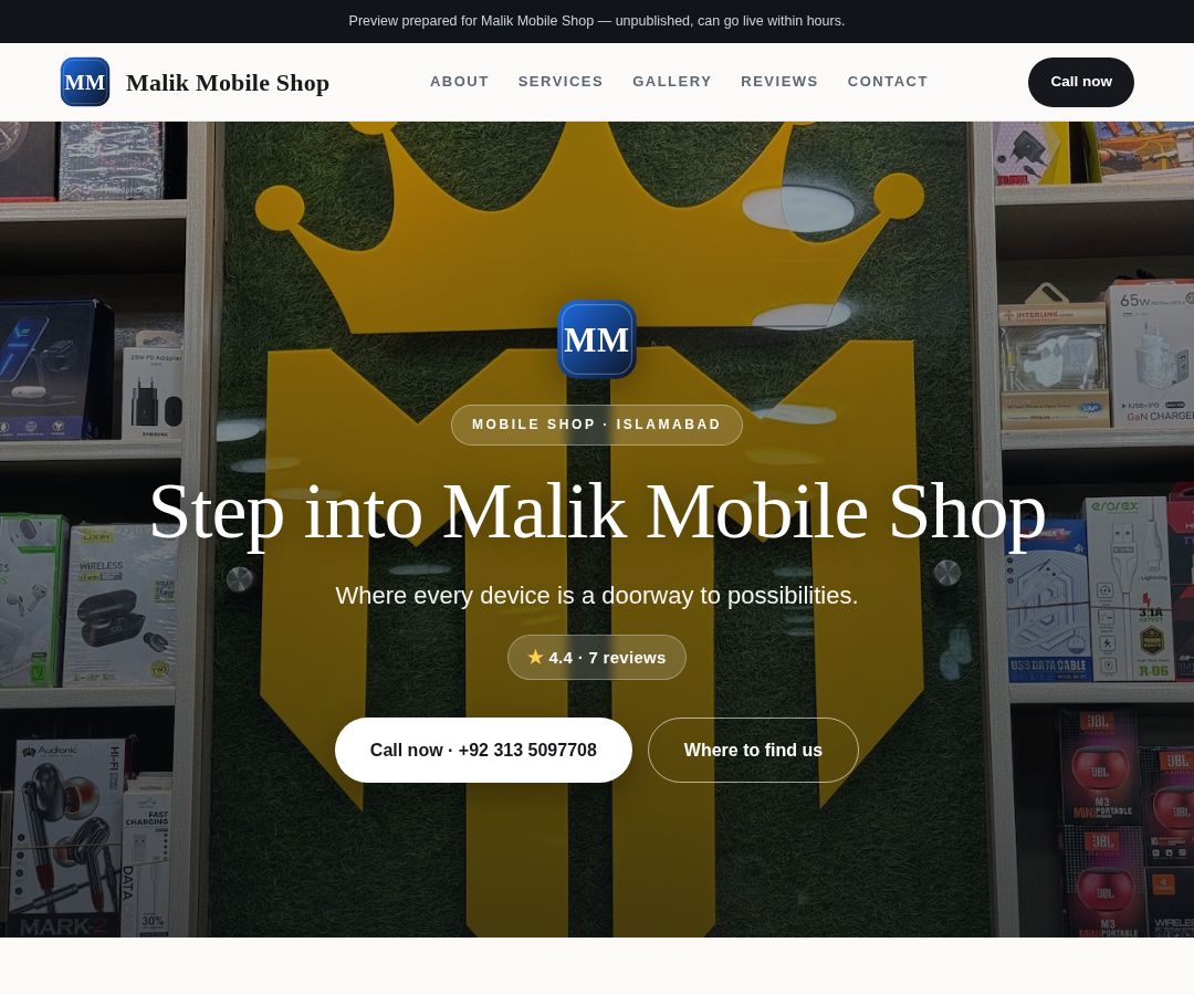 Malik Mobile Shop