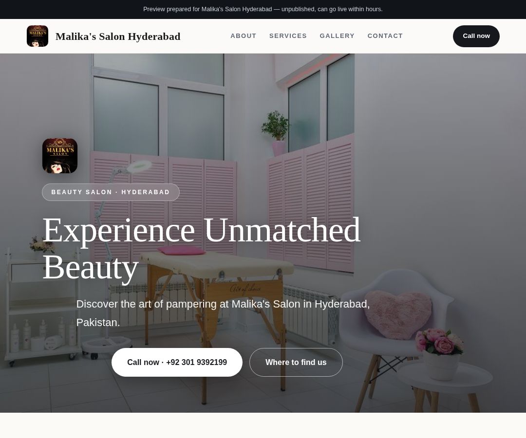Malika's Salon Hyderabad