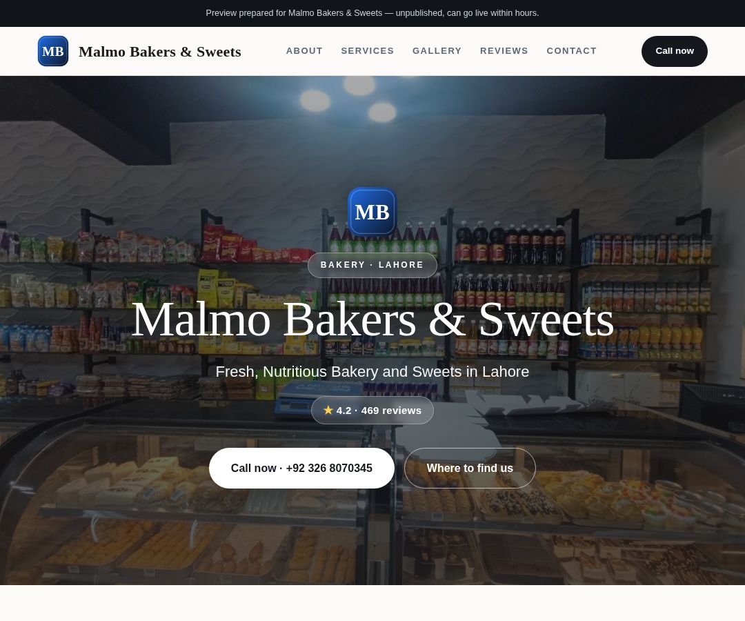 Malmo Bakers & Sweets