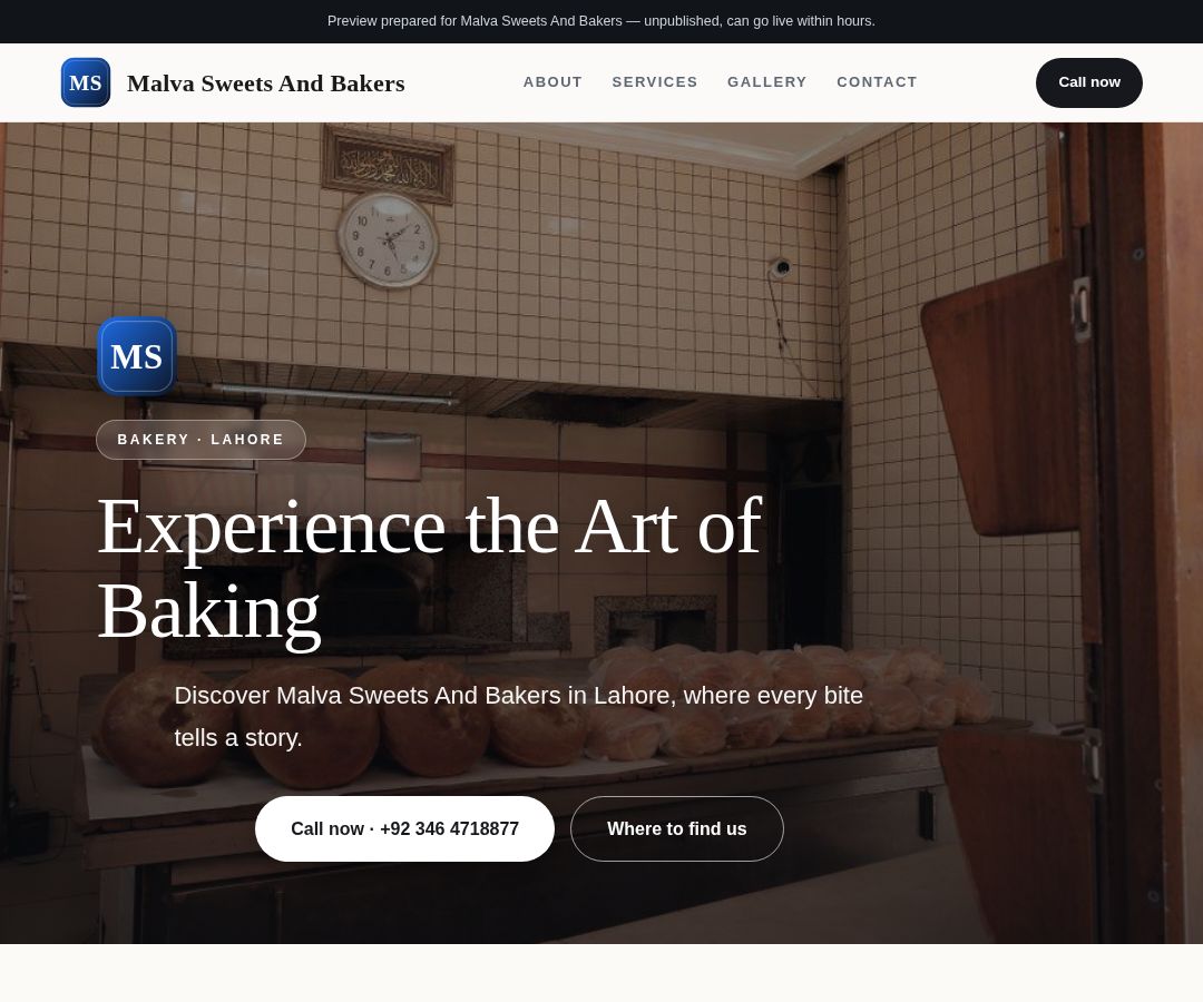 Malva Sweets And Bakers
