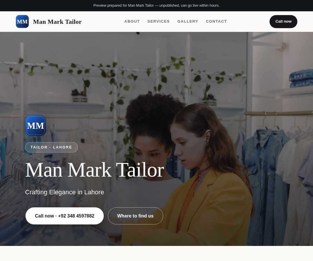 Man Mark Tailor