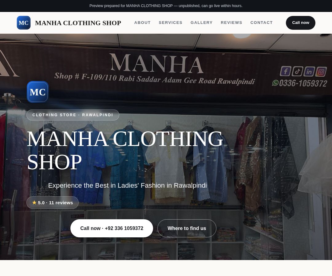 MANHA CLOTHING SHOP