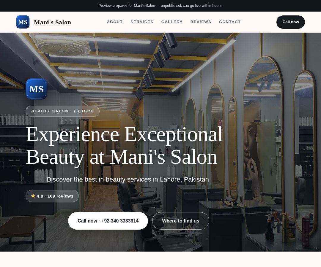 Mani's Salon