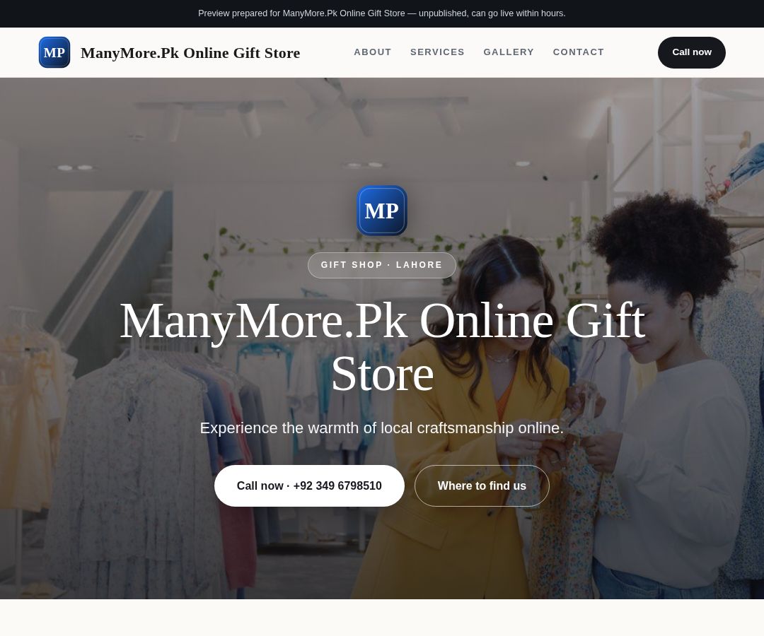 ManyMore.Pk Online Gift Store