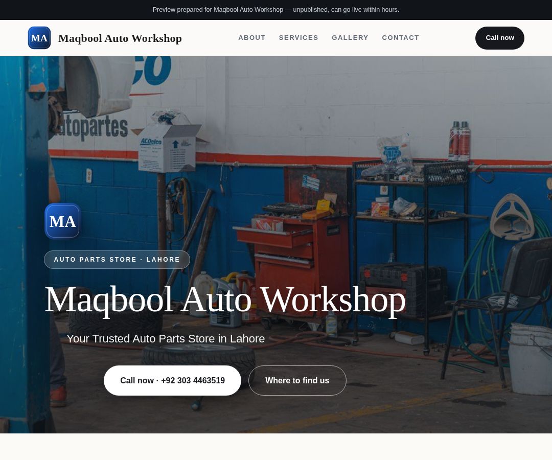 Maqbool Auto Workshop