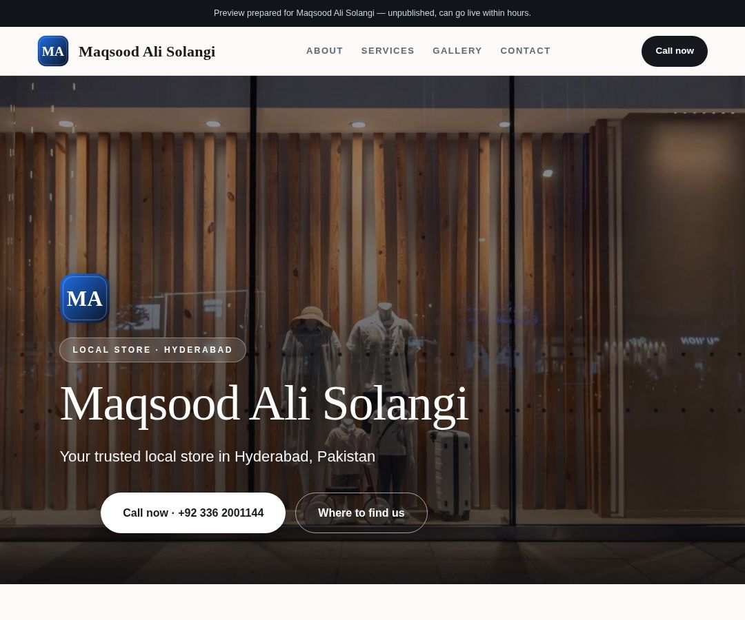 Maqsood Ali Solangi